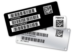 Metalized Polyester UID Labels