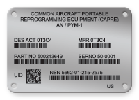 Stainless Steel IUID Labels